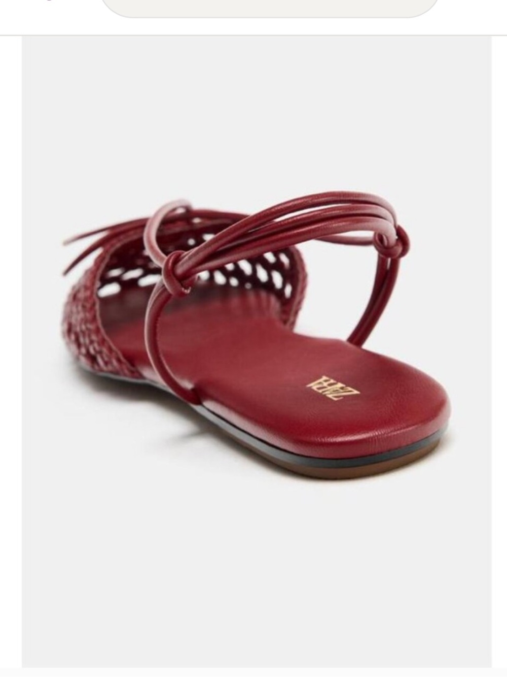 Zara slingback woven sandals. - Picture 4 of 6